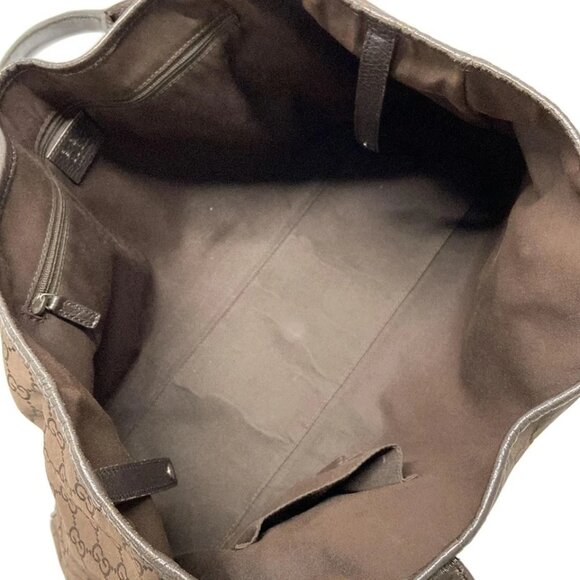 GUCCI GG Pattern, Shelly (Web) Brown Green Multi Nylon Leather - 388-071625 - Picture 10 of 12